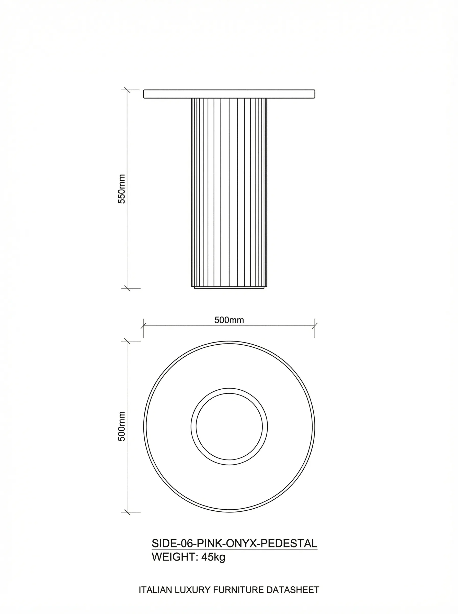 Rosa technical drawing